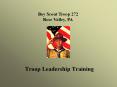 Troop Leadership Training PowerPoint PPT Presentation