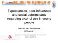 Expectancies, peer-influences and social determinants regarding alcohol use in young people PowerPoint PPT Presentation