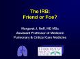 The IRB: Friend or Foe? PowerPoint PPT Presentation