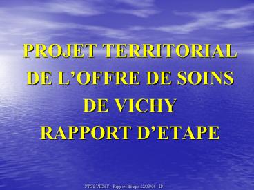 PROJET TERRITORIAL