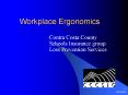 Workplace Ergonomics PowerPoint PPT Presentation