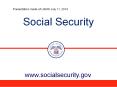 Social Security PowerPoint PPT Presentation