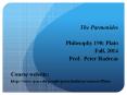The Parmenides PowerPoint PPT Presentation
