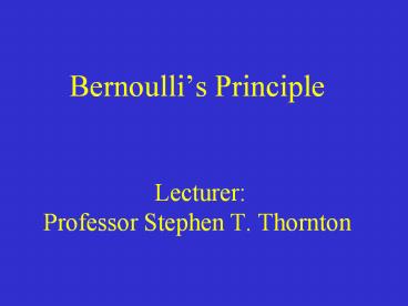 Bernoulli