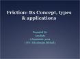Friction: Its Concept, types PowerPoint PPT Presentation