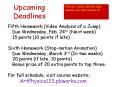 Upcoming Deadlines PowerPoint PPT Presentation