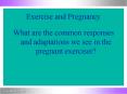 Exercise and Pregnancy PowerPoint PPT Presentation