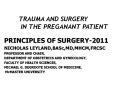 SURGERY IN THE PREGNANT PATIENT PowerPoint PPT Presentation