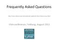Frequently Asked Questions PowerPoint PPT Presentation