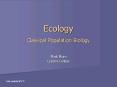 Ecology Classical Population Biology PowerPoint PPT Presentation