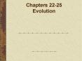 Chapters 22-25 Evolution PowerPoint PPT Presentation