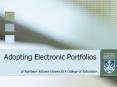 Adopting Electronic Portfolios at Northern Arizona University PowerPoint PPT Presentation