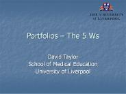 Portfolios 