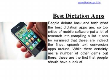 Best Dictation Apps Online