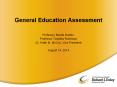 General Education Assessment PowerPoint PPT Presentation