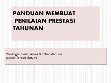 PANDUAN MEMBUAT