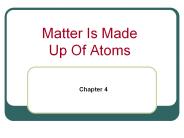 Matter Is Made Up Of Atoms PowerPoint PPT Presentation