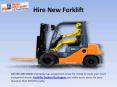 Hire New Forklift