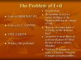 The Problem of Evil PowerPoint PPT Presentation