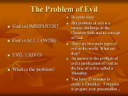 The Problem of Evil
