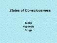 States of Consciousness PowerPoint PPT Presentation