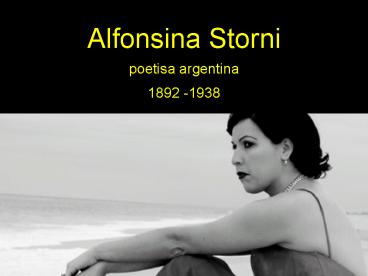 Alfonsina Storni