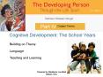 Cognitive Development: The School Years PowerPoint PPT Presentation