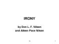 IRONY PowerPoint PPT Presentation