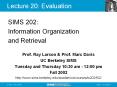 Lecture 20: Evaluation PowerPoint PPT Presentation