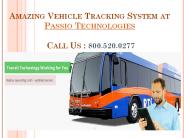 Amazing Vehicle Tracking System at Passio Technologies