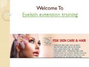 Eyelash extension training