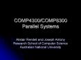 COMP4300/COMP8300 Parallel Systems PowerPoint PPT Presentation