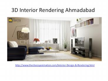 3D Interior Rendering Ahmedabad