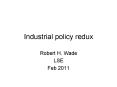 Industrial policy redux PowerPoint PPT Presentation