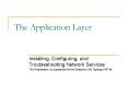 The Application Layer PowerPoint PPT Presentation