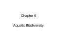 Aquatic Biodiversity PowerPoint PPT Presentation