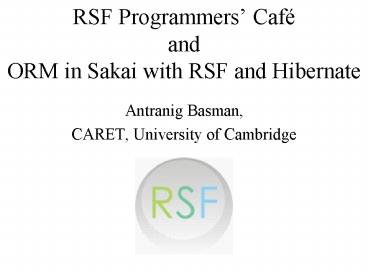 RSF Programmers