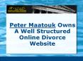 Peter Maatouk Owns A Well Structured Online Divorce Website PowerPoint PPT Presentation