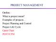 PROJECT MANAGEMENT PowerPoint PPT Presentation