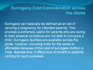 Surrogacy Cost Consideration Across the Globe