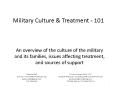 Military Culture PowerPoint PPT Presentation