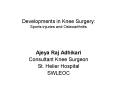Developments in Knee Surgery: Sports injuries and Osteoarthritis PowerPoint PPT Presentation