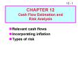 CHAPTER 12 Cash Flow Estimation and Risk Analysis PowerPoint PPT Presentation