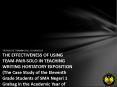 TRI BUDI SETIYANINGSIH, 2201406524 THE EFFECTIVENESS OF USING TEAM-PAIR-SOLO IN TEACHING WRITING HORTATORY EXPOSITION (The Case Study of the Eleventh Grade Students of SMA Negeri 1 Grabag in the Academic Year of 2009/2010) PowerPoint PPT Presentation
