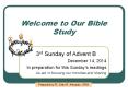 Welcome to Our Bible Study PowerPoint PPT Presentation