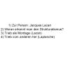 1) Zur Person: Jacques Lacan 2) Woran erkennt man den Strukturalismus? 3) Trieb als Montage (Lacan) 4) Trieb vom anderen her (Laplanche) PowerPoint PPT Presentation