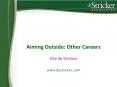 Aiming Outside: Other Careers Ulla de Stricker  www.destricker.com PowerPoint PPT Presentation