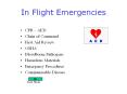 In Flight Emergencies PowerPoint PPT Presentation