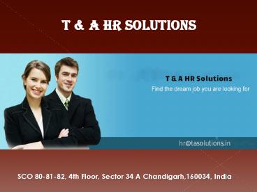 Textiles Job Consultant in Chandigarh