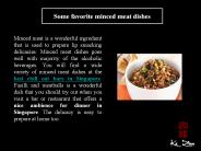Some favorite minced meat dishes